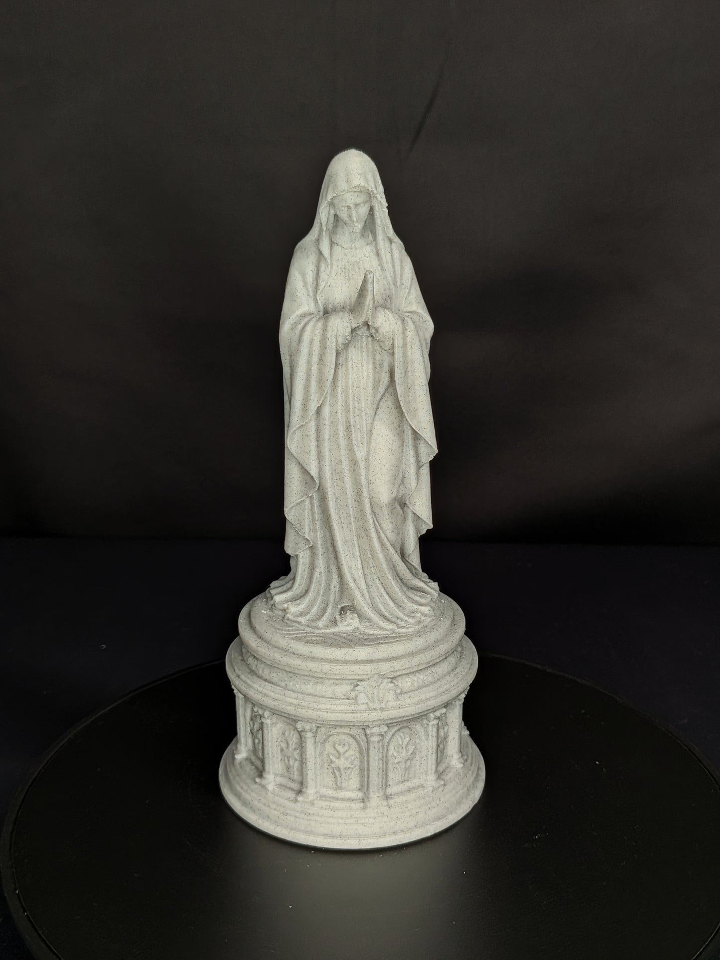 Mother Mary Statue - Marble Style Virgin Mary Sculpture