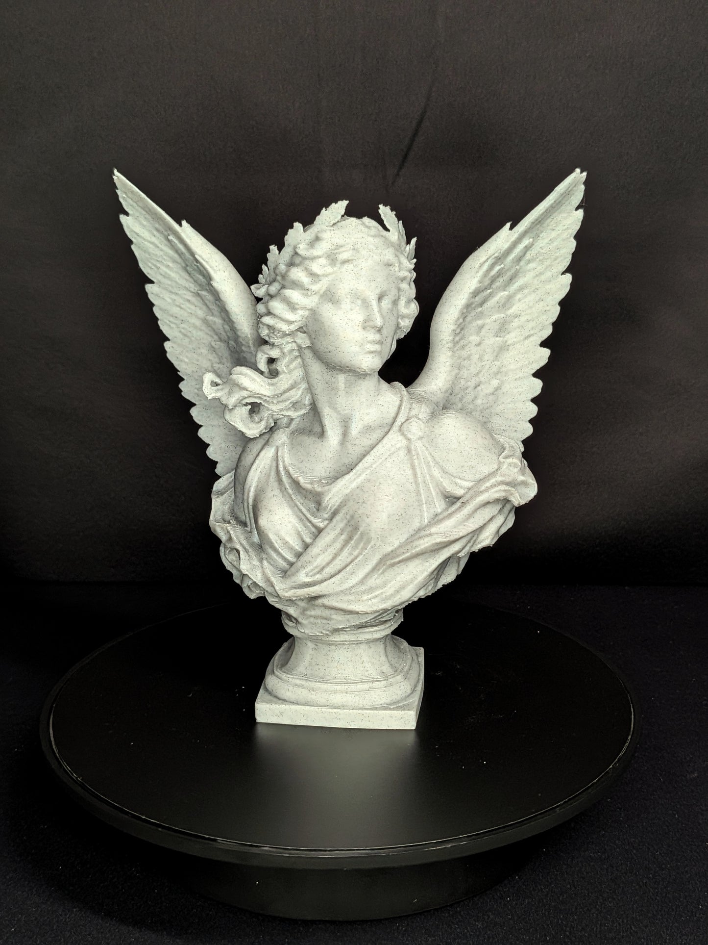 Celestial Angel Bust – Marble Style Winged Goddess Sculpture