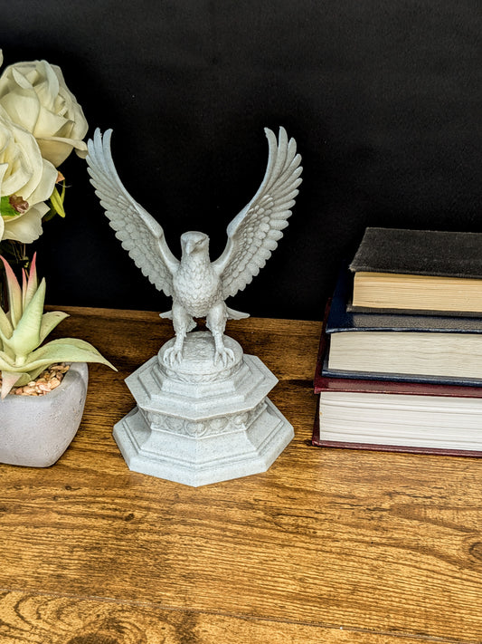 Classical Eagle Statue - Marble Style Eagle Sculpture