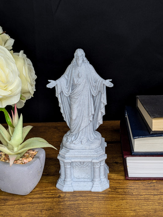 Jesus Statue - Marble Finish Christ Sculpture