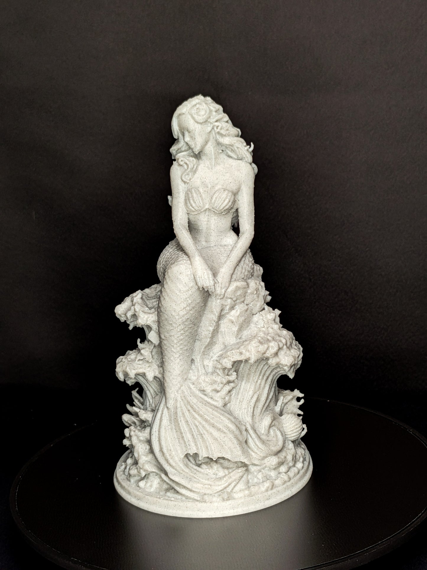 Mermaid Statue - Marble Finish Siren Sculpture