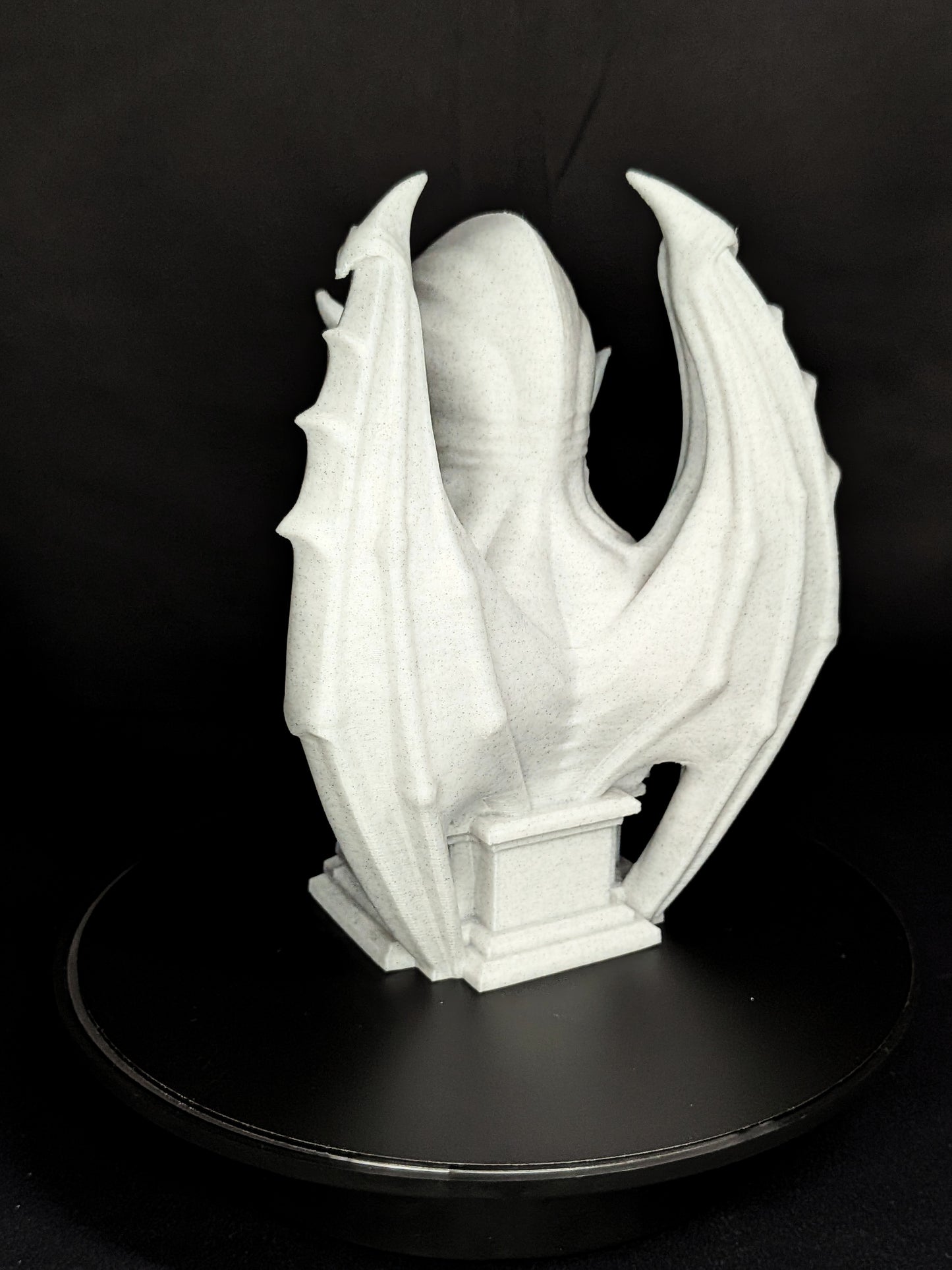 Gargoyle Bust Statue - Marble Style Gothic Gargoyle Sculpture