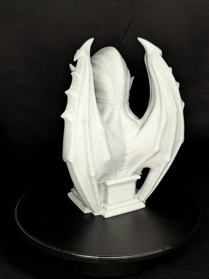 Gargoyle Bust Statue - Marble Style Gothic Gargoyle Sculpture