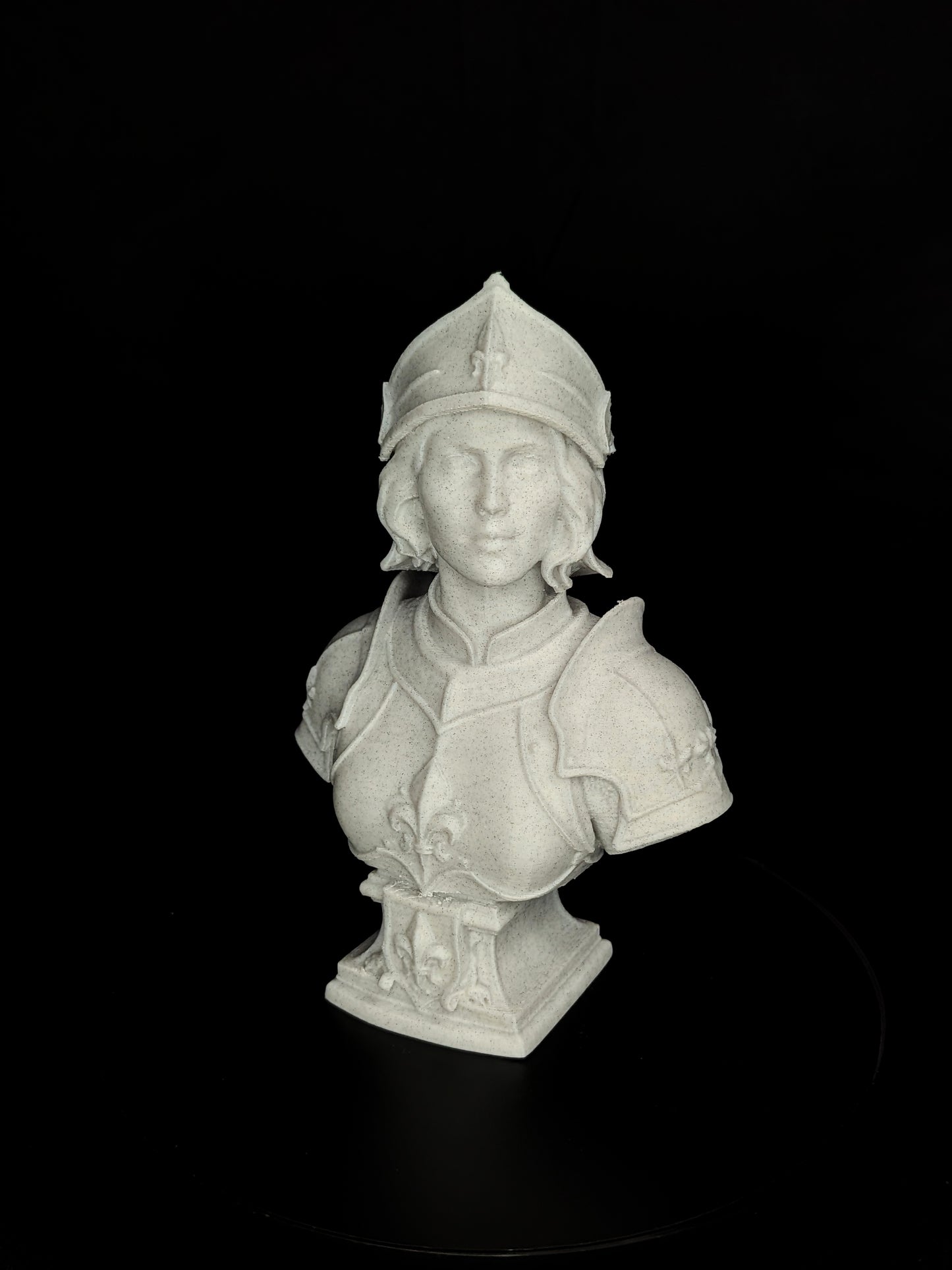 Joan of Arc Bust - Marble Style French Heroine Sculpture