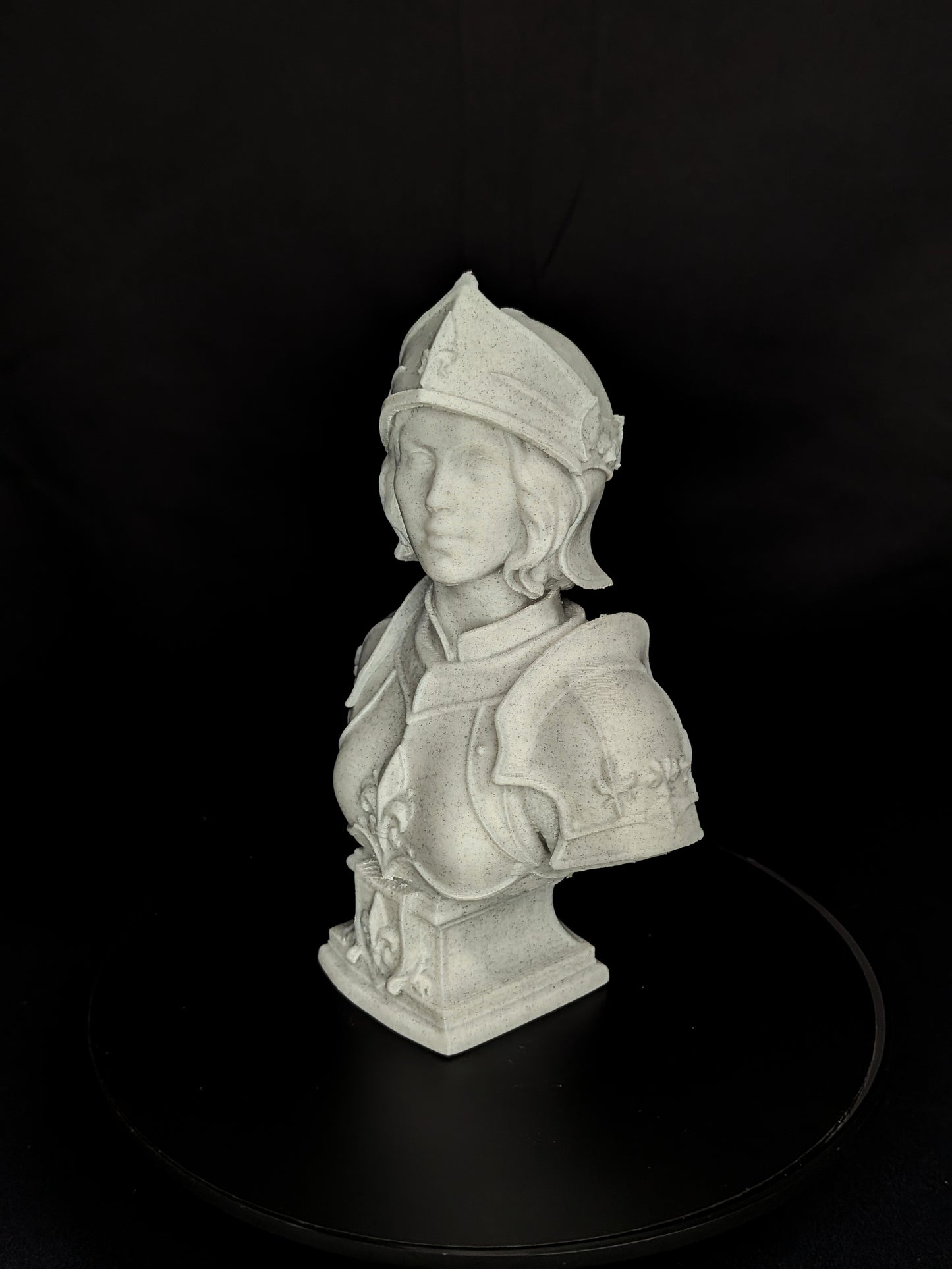 Joan of Arc Bust - Marble Style French Heroine Sculpture