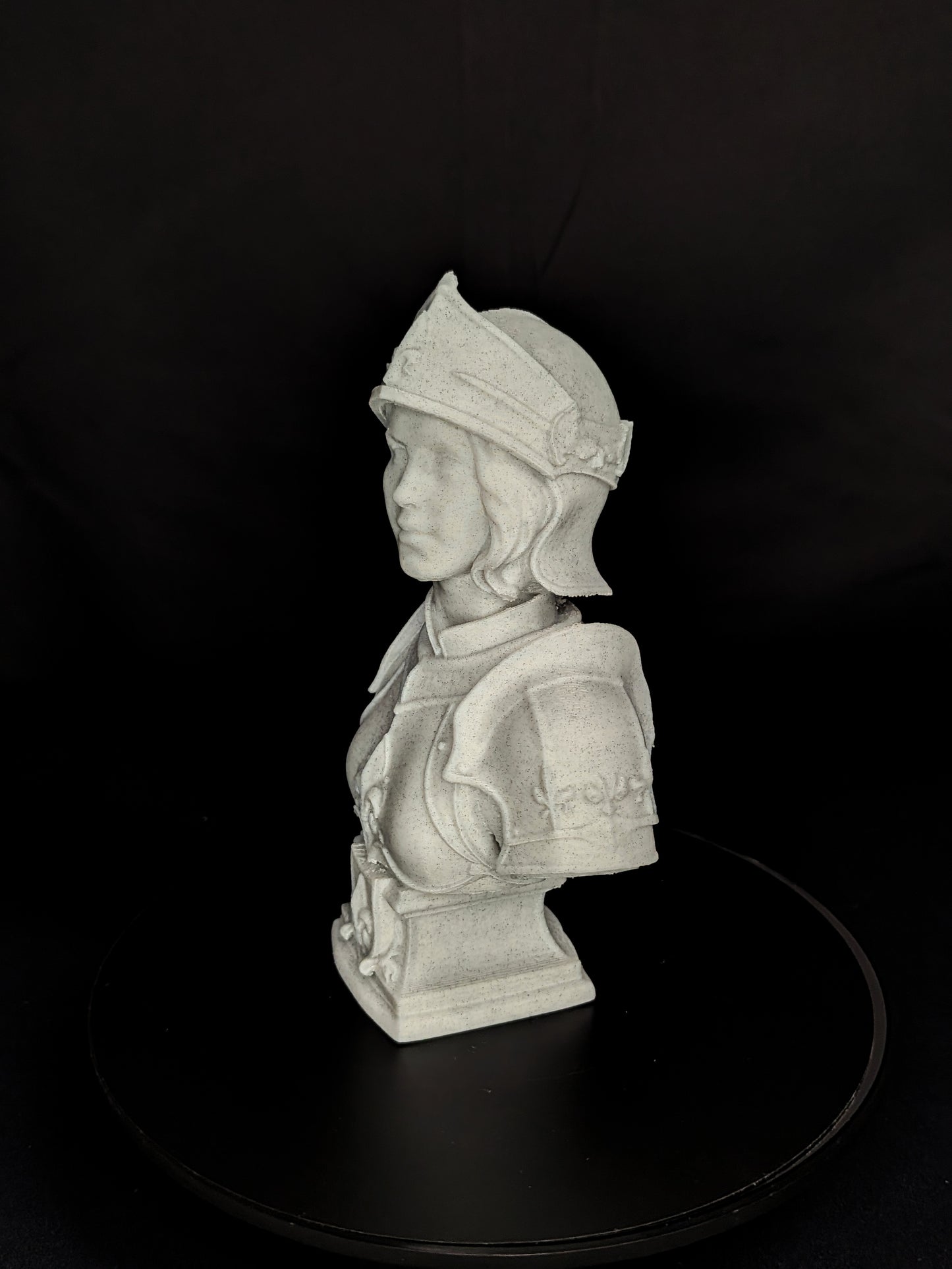 Joan of Arc Bust - Marble Style French Heroine Sculpture
