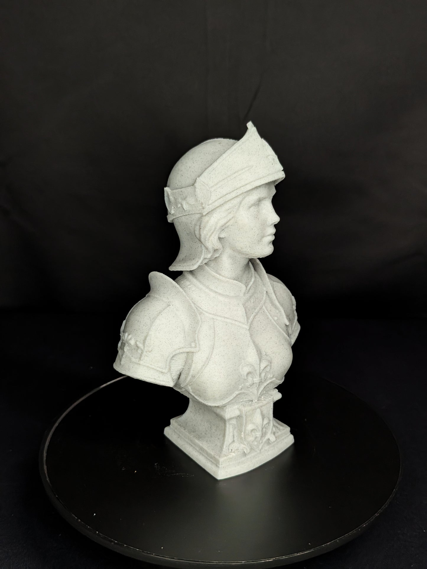 Joan of Arc Bust - Marble Style French Heroine Sculpture