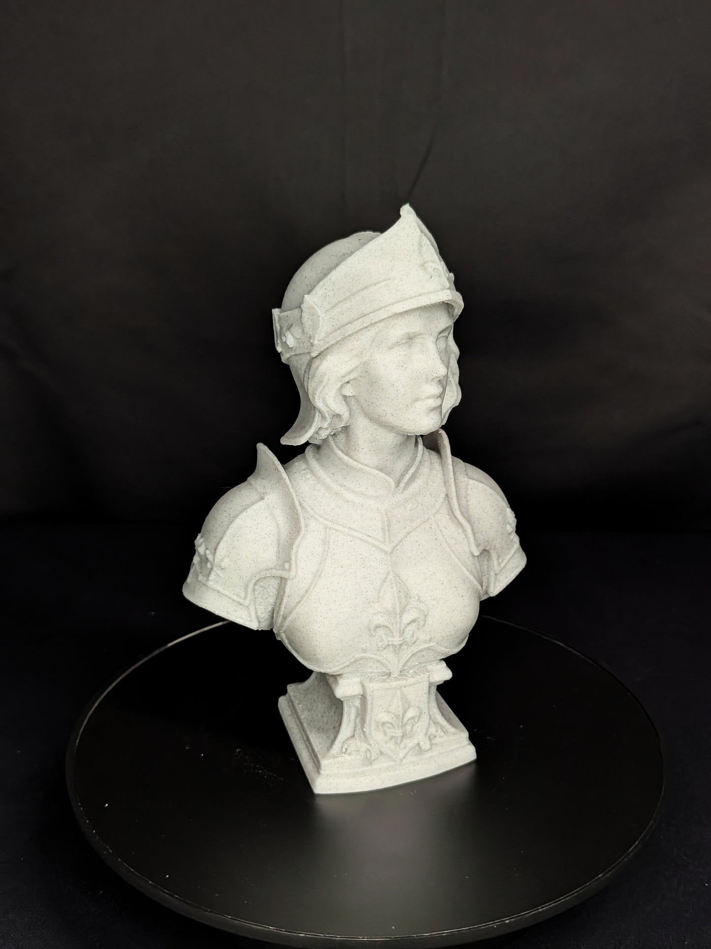 Joan of Arc Bust - Marble Style French Heroine Sculpture