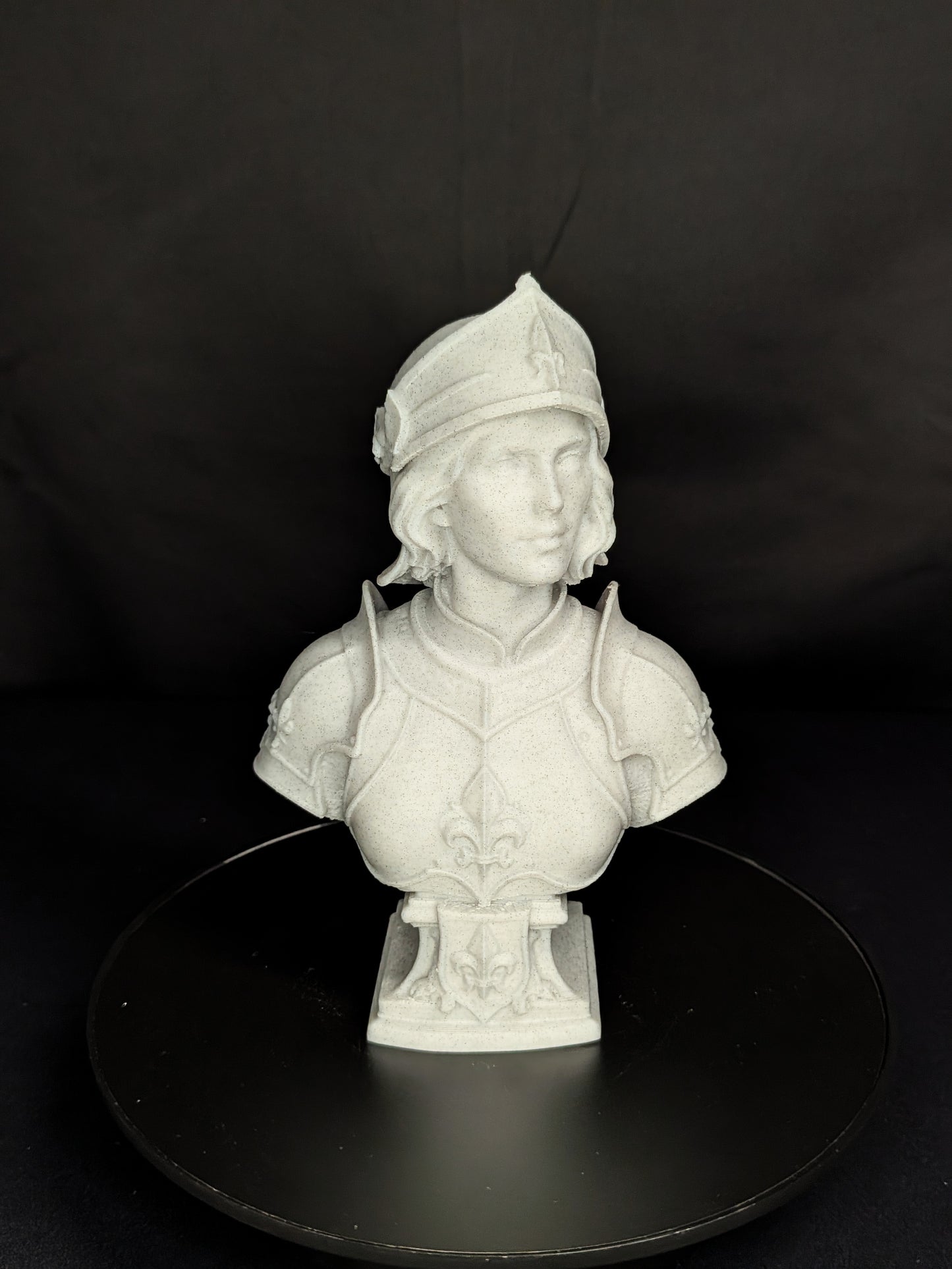 Joan of Arc Bust - Marble Style French Heroine Sculpture