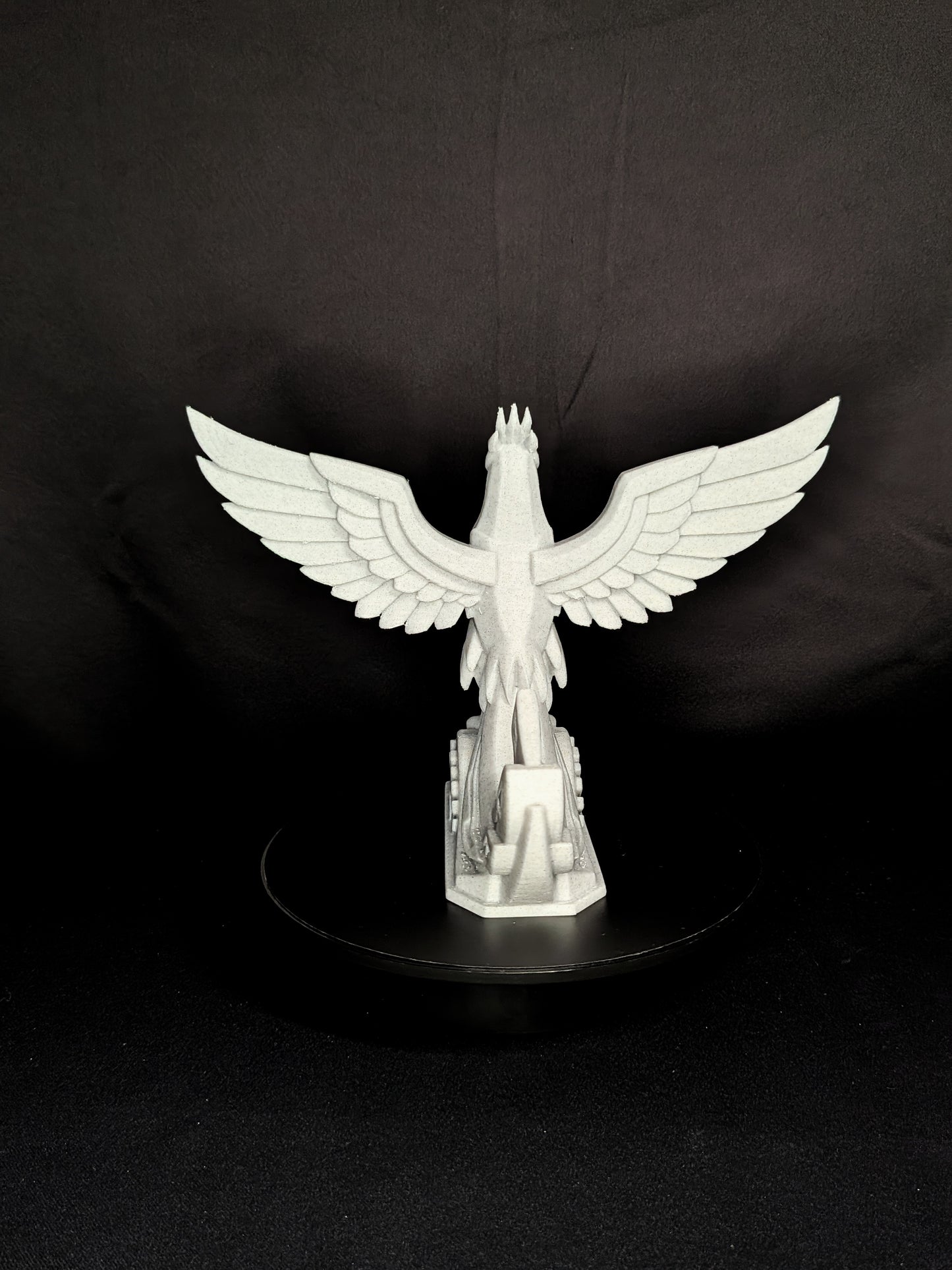 Art Deco Phoenix Statue - Marble Style Mythical Bird Sculpture