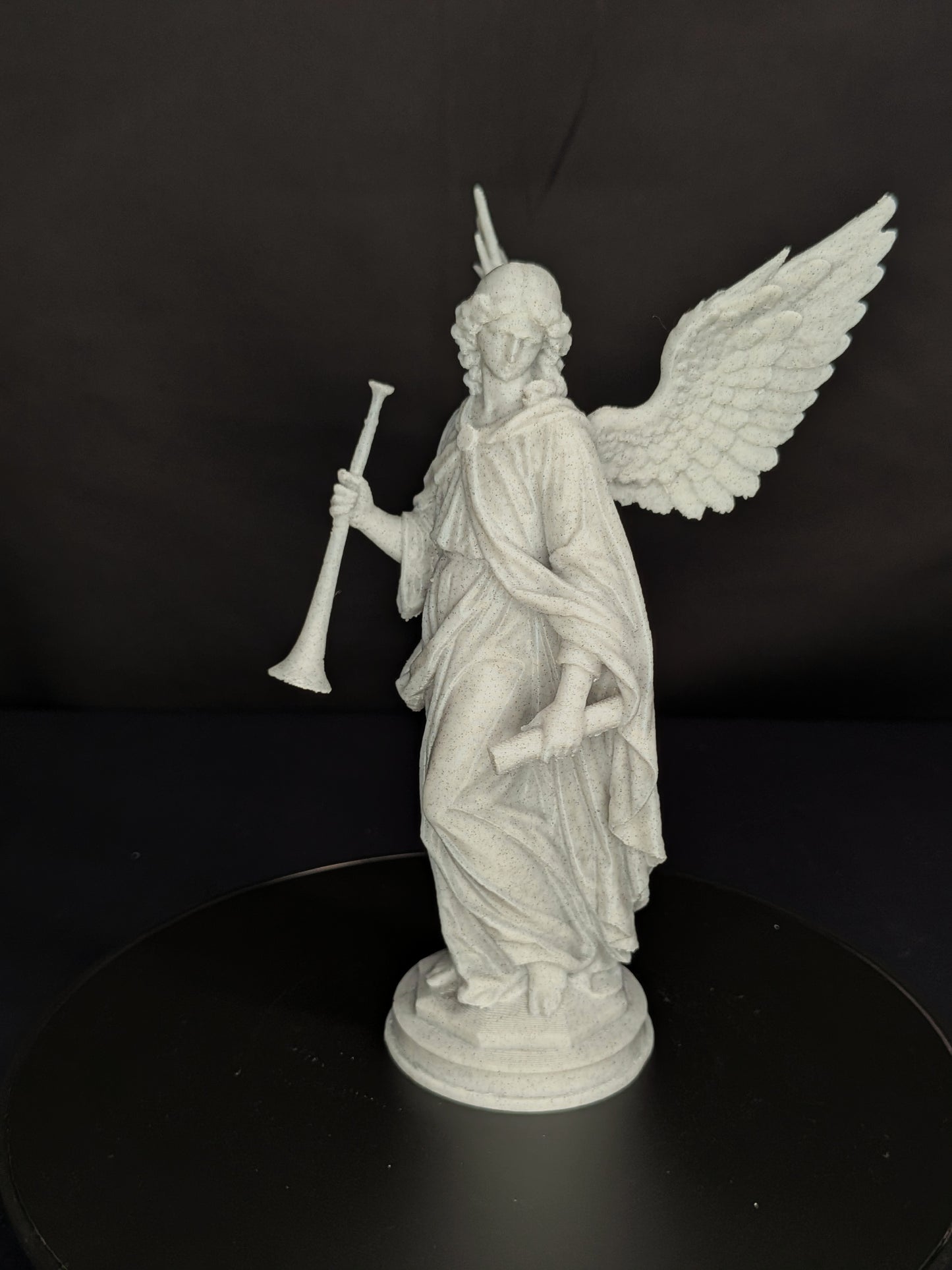 Archangel Gabriel Statue - Marble Style Angel Sculpture