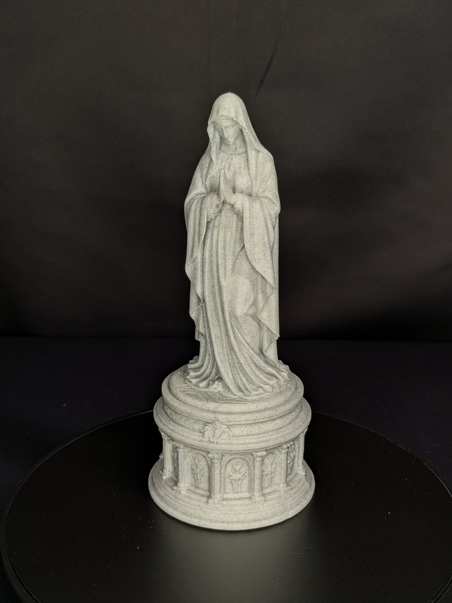 Mother Mary Statue - Marble Style Virgin Mary Sculpture