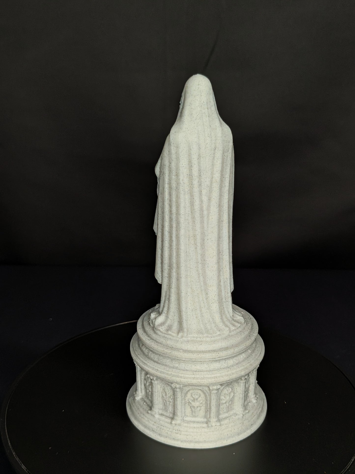 Mother Mary Statue - Marble Style Virgin Mary Sculpture