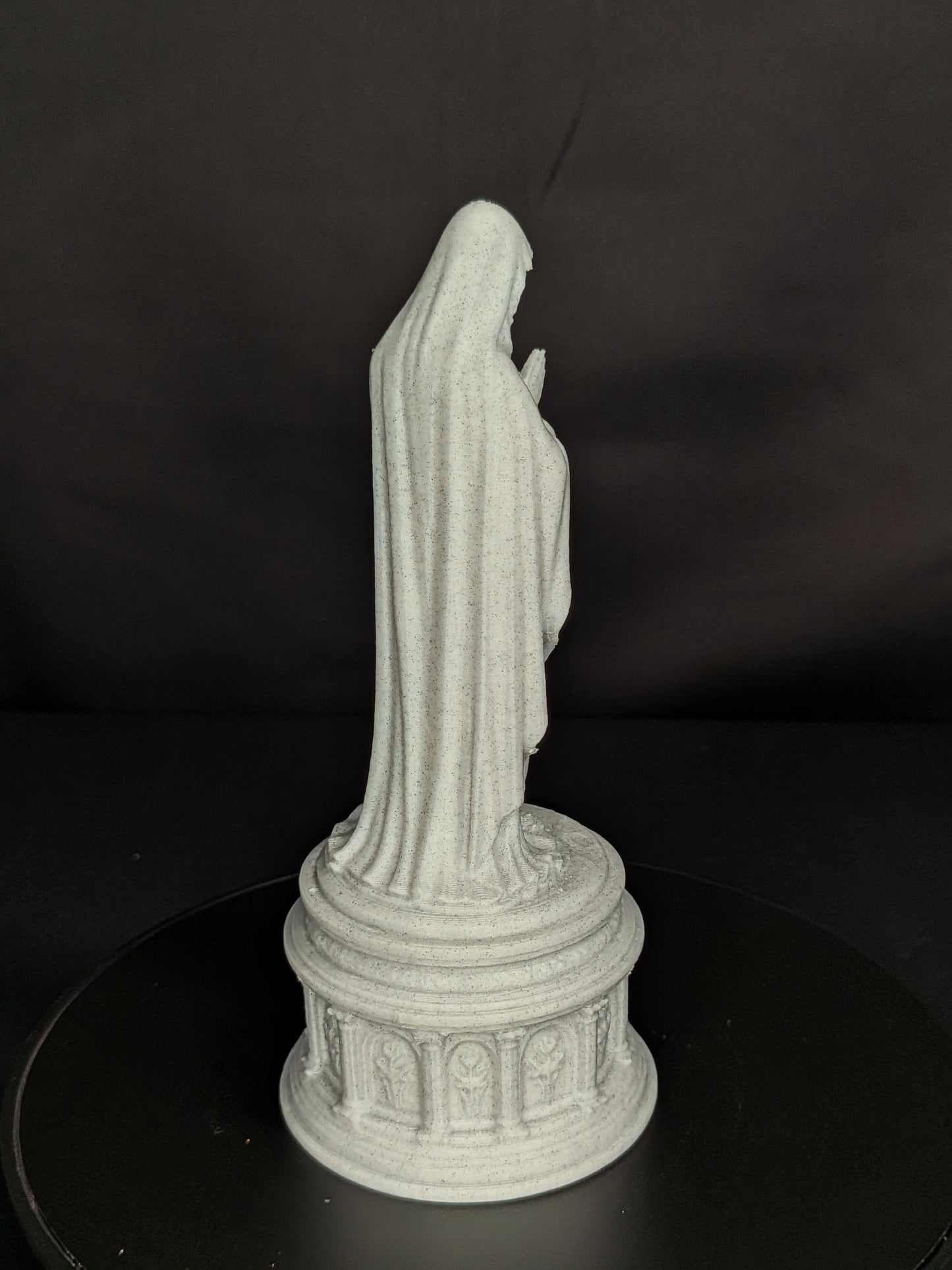 Mother Mary Statue - Marble Style Virgin Mary Sculpture