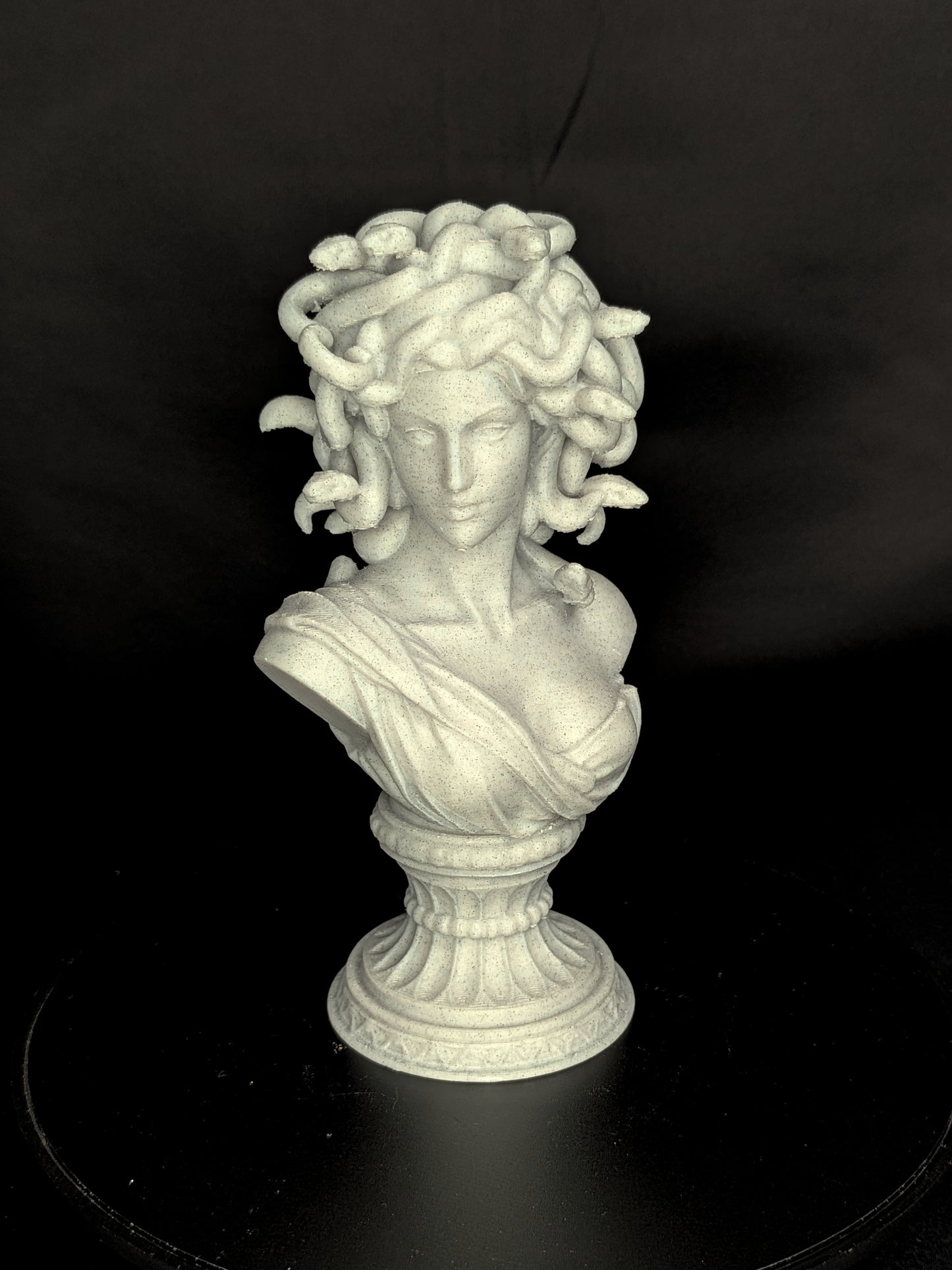 Medusa Bust Statue - Marble Style Greek Mythology Sculpture,