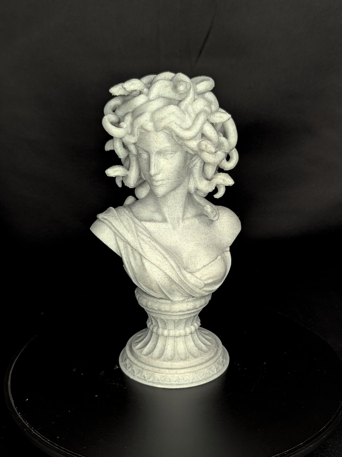 Medusa Bust Statue - Marble Style Greek Mythology Sculpture,