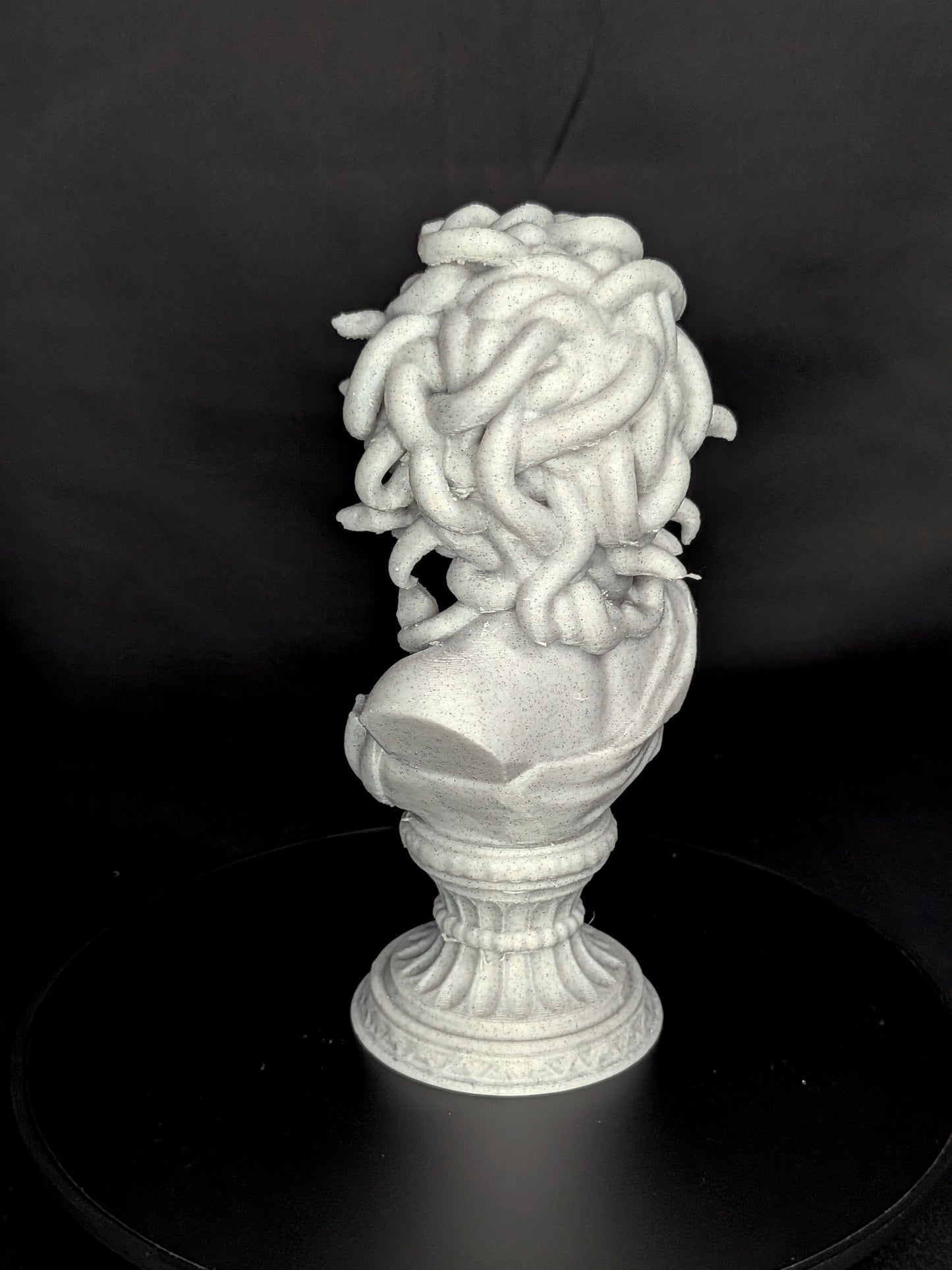 Medusa Bust Statue - Marble Style Greek Mythology Sculpture,