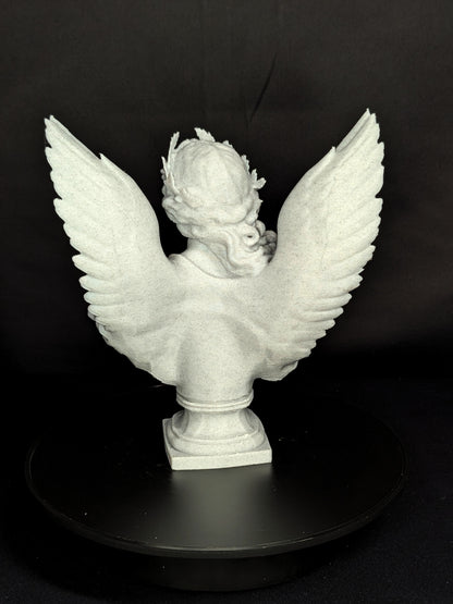 Celestial Angel Bust – Marble Style Winged Goddess Sculpture