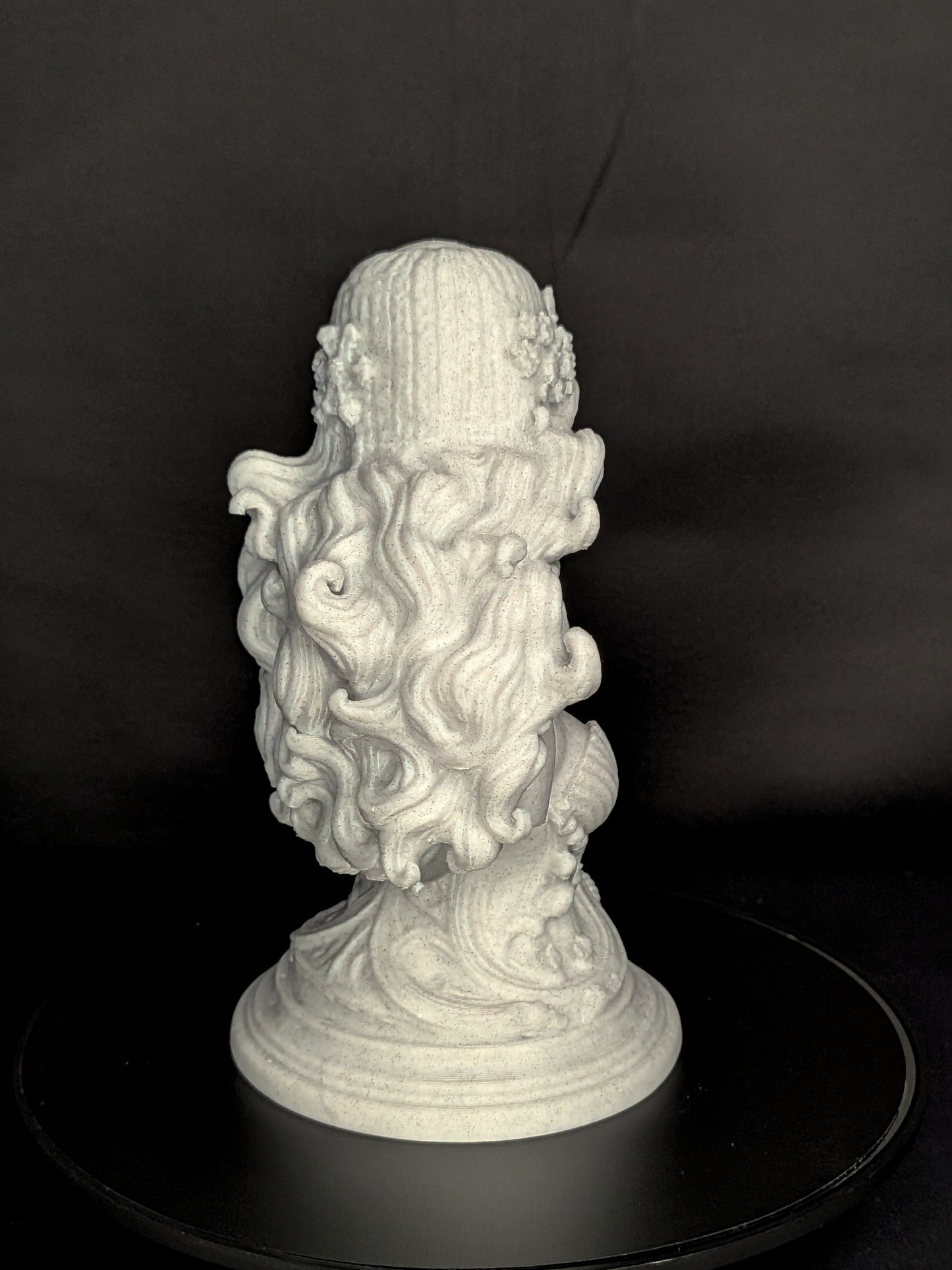Mermaid Bust Statue - Marble Style Ocean Goddess Sculpture