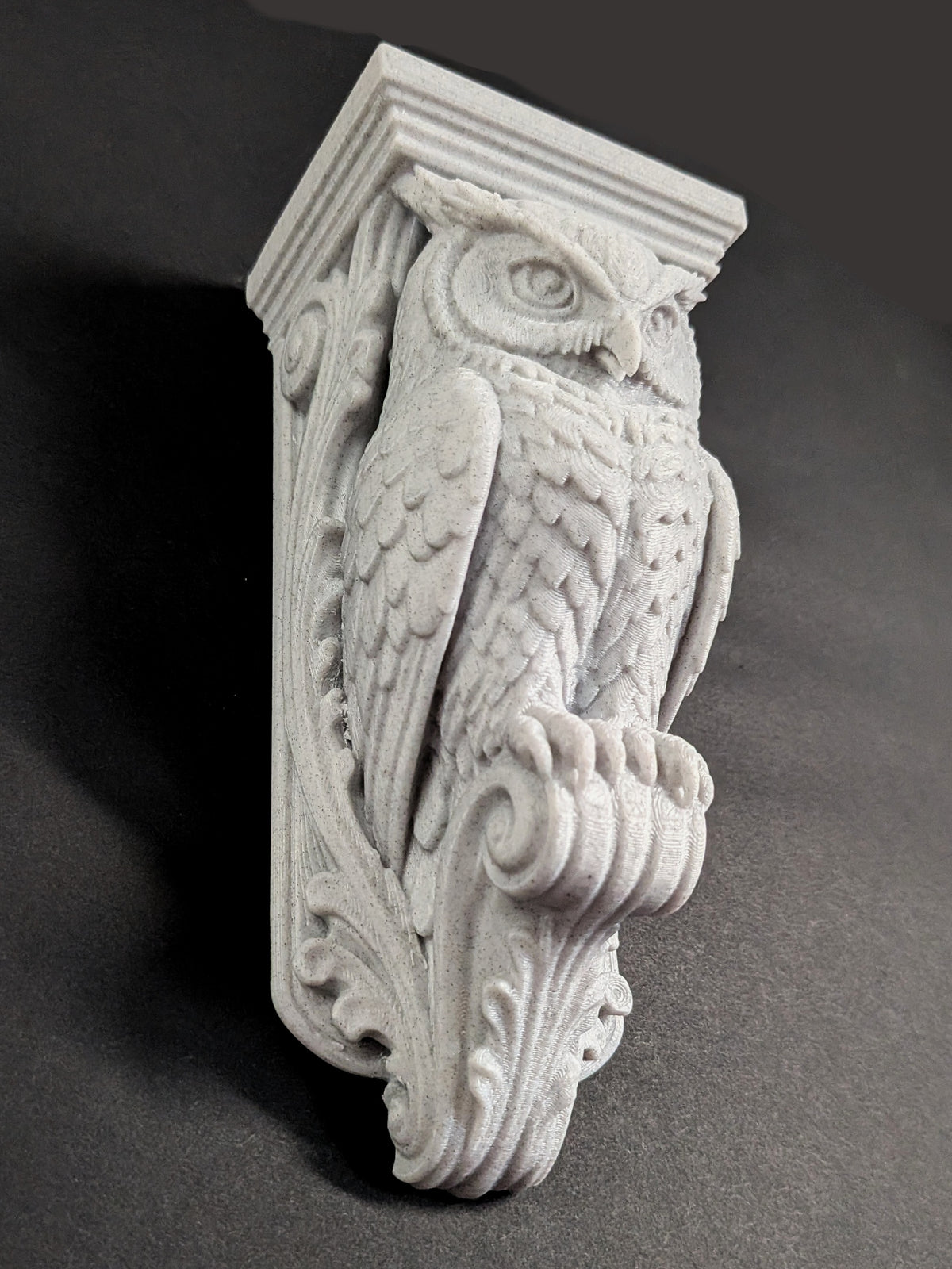 Owl Wall Corbel - Gothic Owl Shelf Bracket