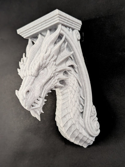 Dragon Wall Corbel - Gothic Dragon Shelf Bracket