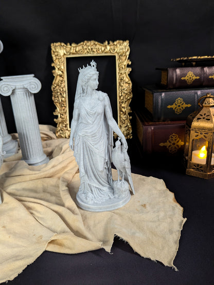 Hera Greek Goddess Statue | Marble Style Greek Mythology Sculpture