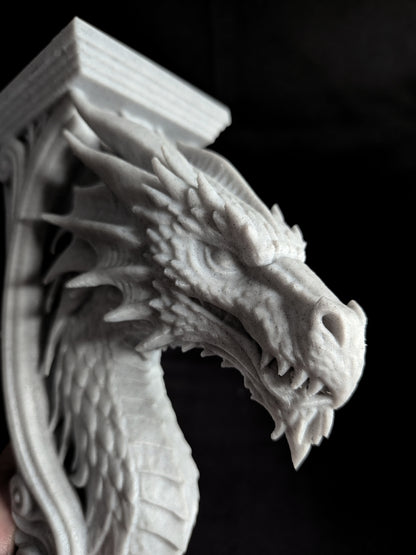 Dragon Wall Corbel - Gothic Dragon Shelf Bracket