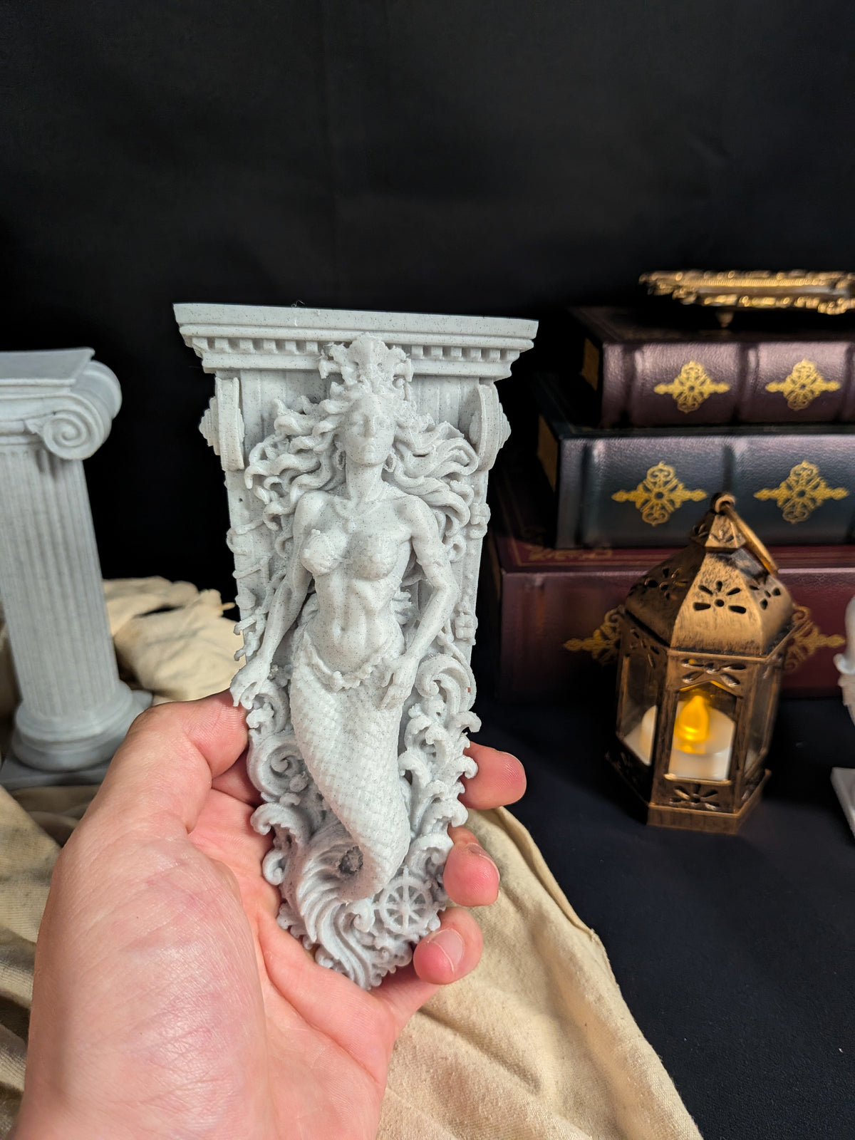 Siren Mermaid Wall Relief - Nautical Ship Figurehead Sculpture