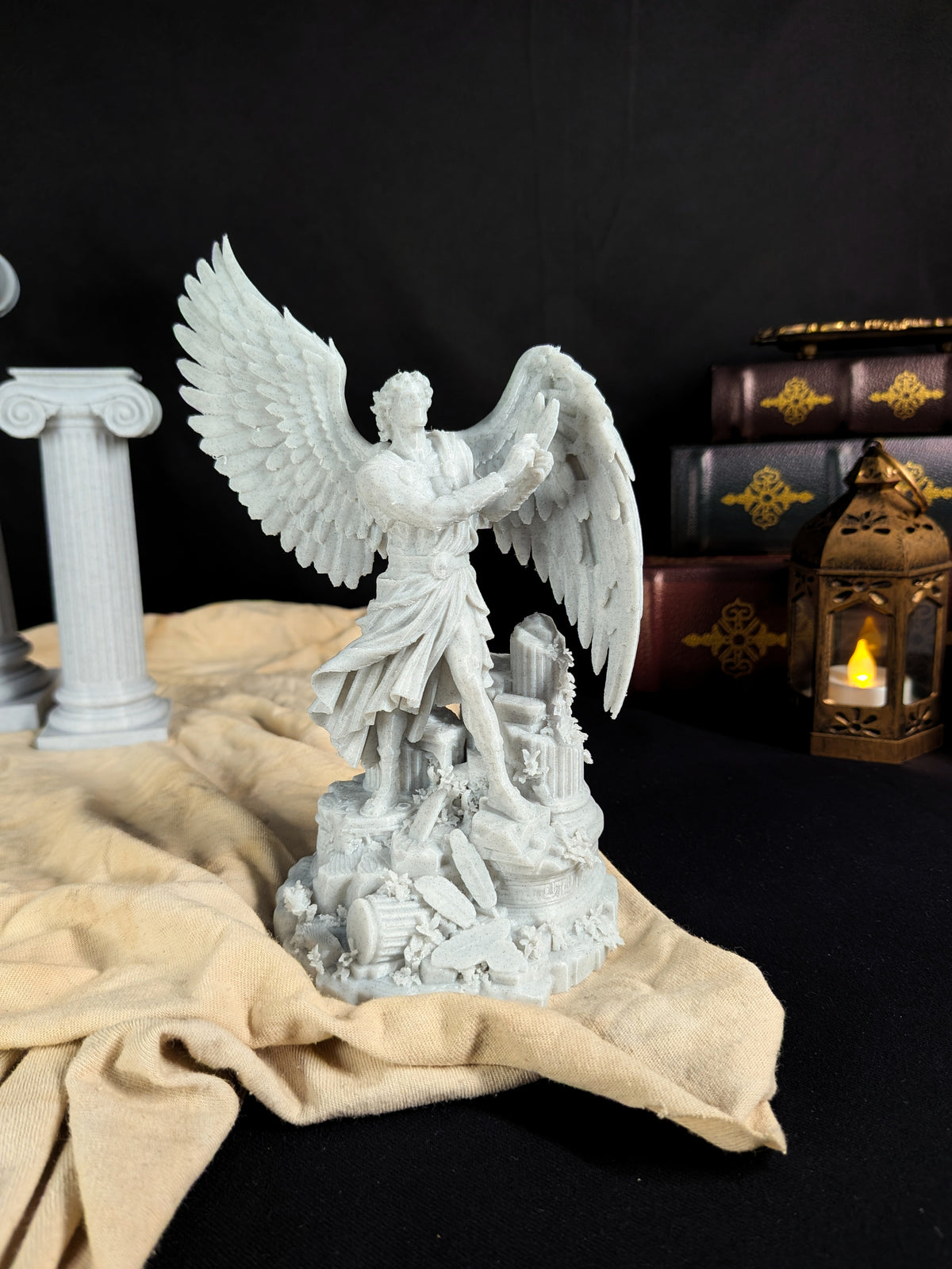 Icarus Statue - Marble Style Greek Mythology Angel Sculpture