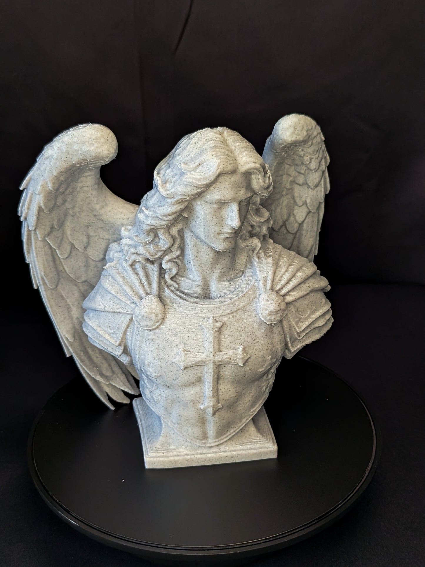 Archangel Michael Bust - Marble Finish Angel Sculpture