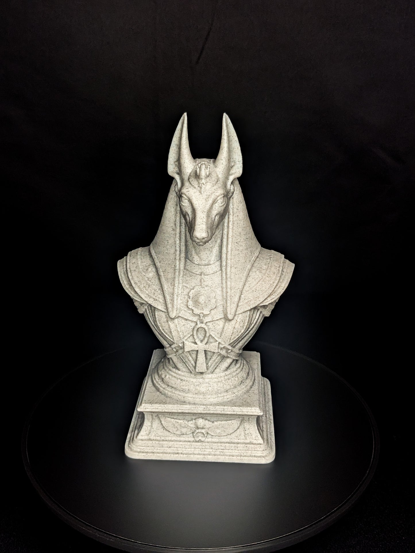 Anubis Bust Statue - Marble Finish Egyptian Sculpture
