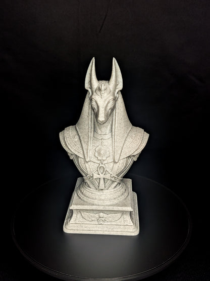 Anubis Bust Statue - Marble Finish Egyptian Sculpture