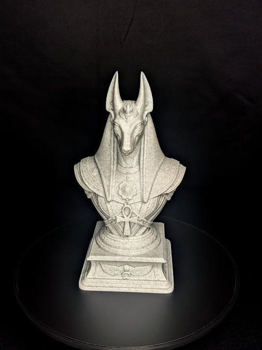 Anubis Bust Statue - Marble Finish Egyptian Sculpture