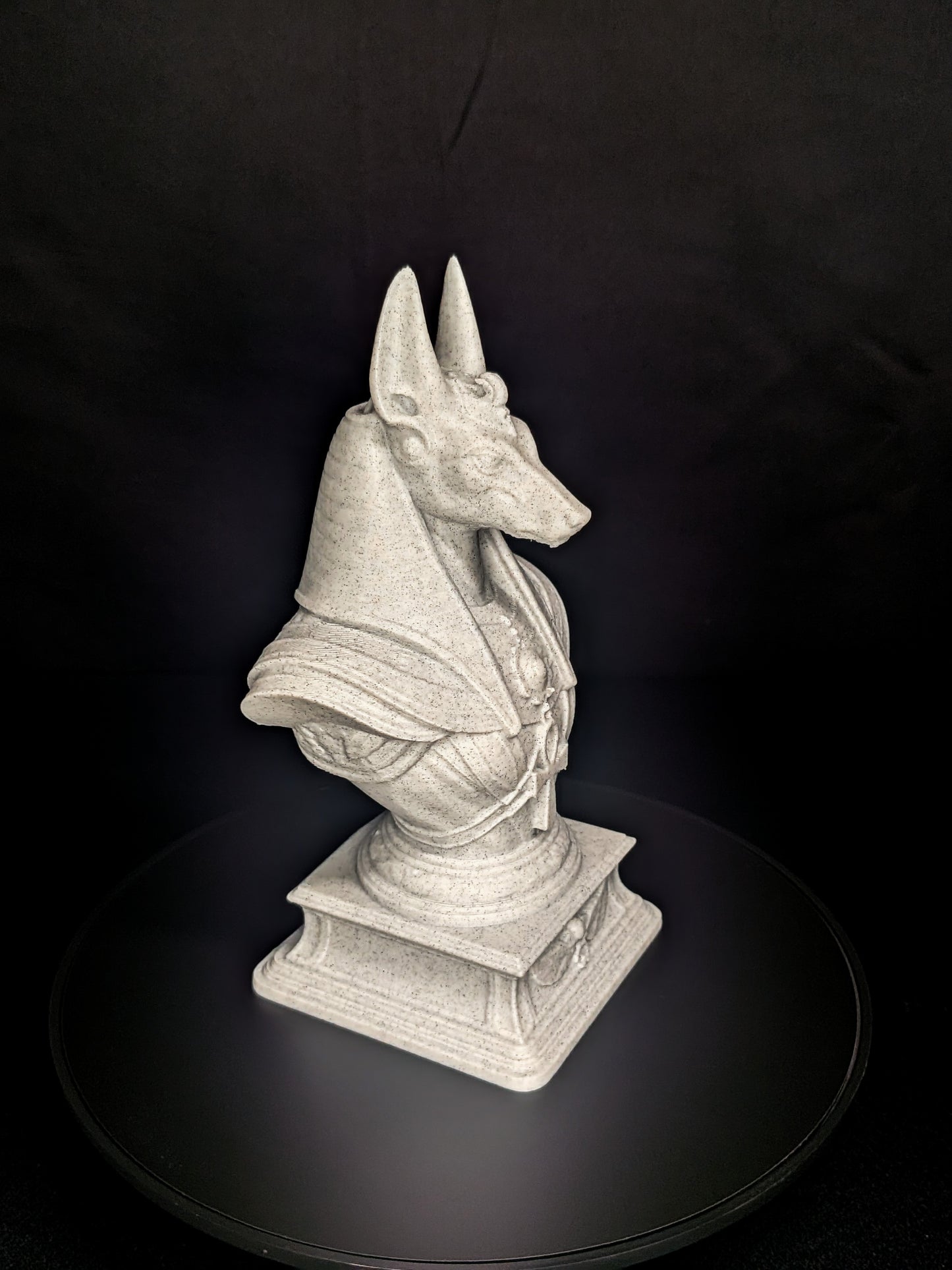 Anubis Bust Statue - Marble Finish Egyptian Sculpture