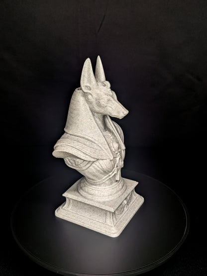 Anubis Bust Statue - Marble Finish Egyptian Sculpture