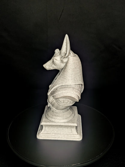 Anubis Bust Statue - Marble Finish Egyptian Sculpture
