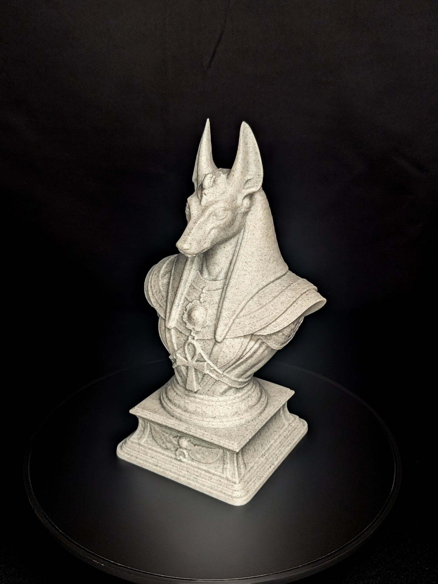 Anubis Bust Statue - Marble Finish Egyptian Sculpture