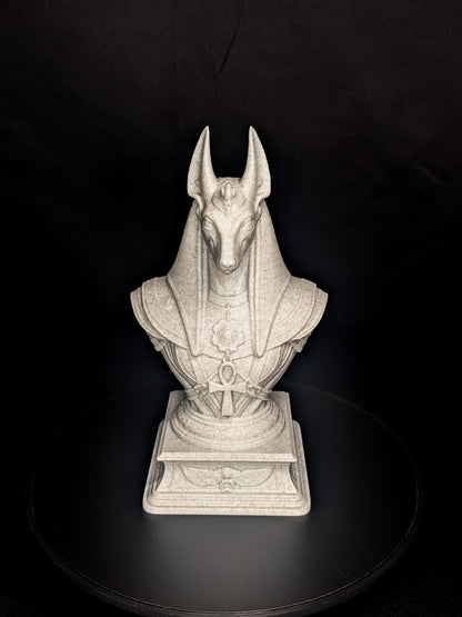 Anubis Bust Statue - Marble Finish Egyptian Sculpture