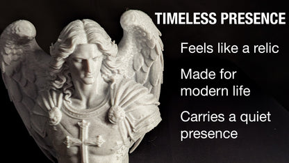 Archangel Michael Bust - Marble Finish Angel Sculpture