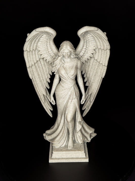 Archangel Statue - Marble Style Female Angel Sculpture