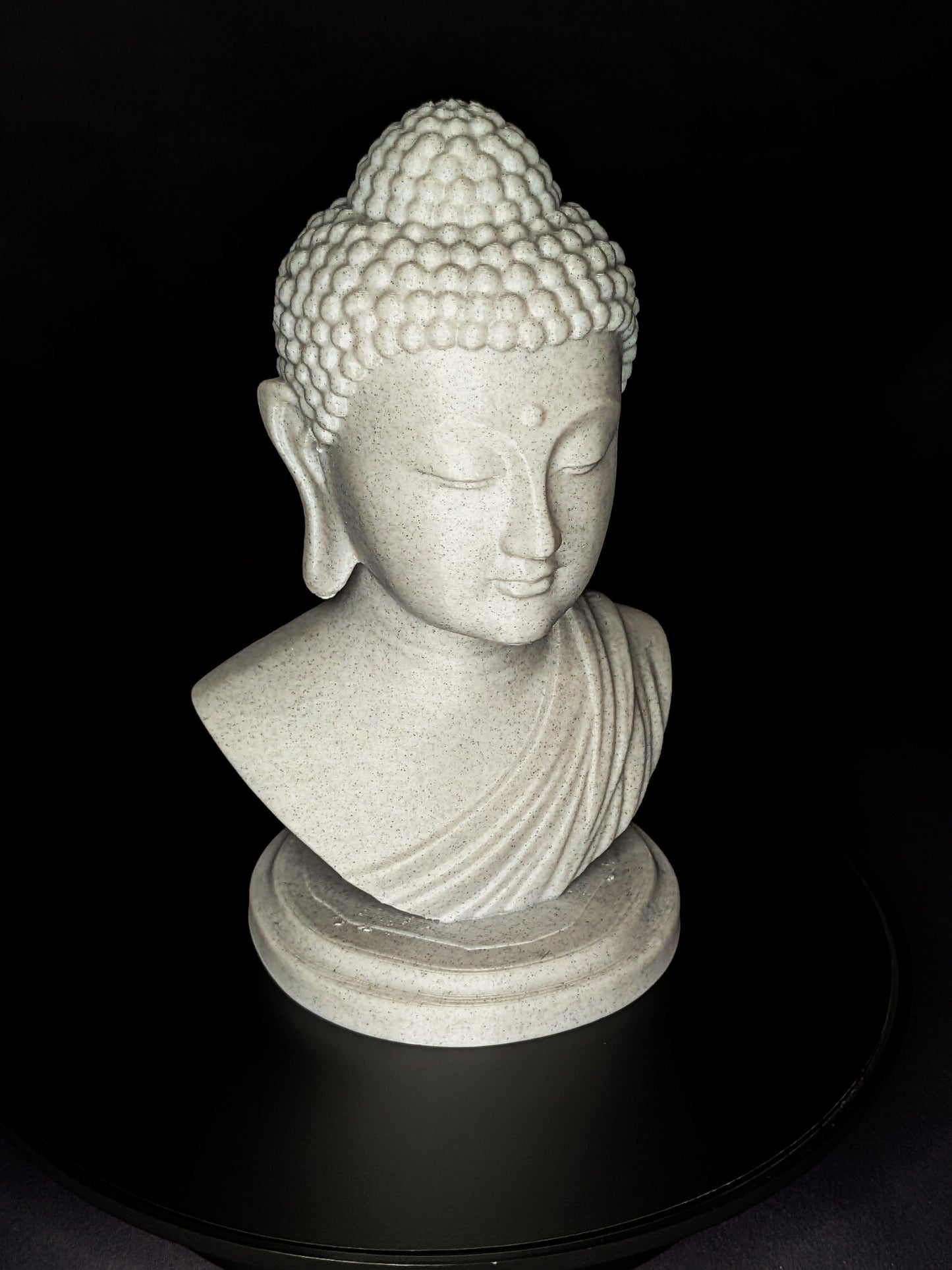 Buddha Head Statue - Marble Style Zen Meditation Sculpture