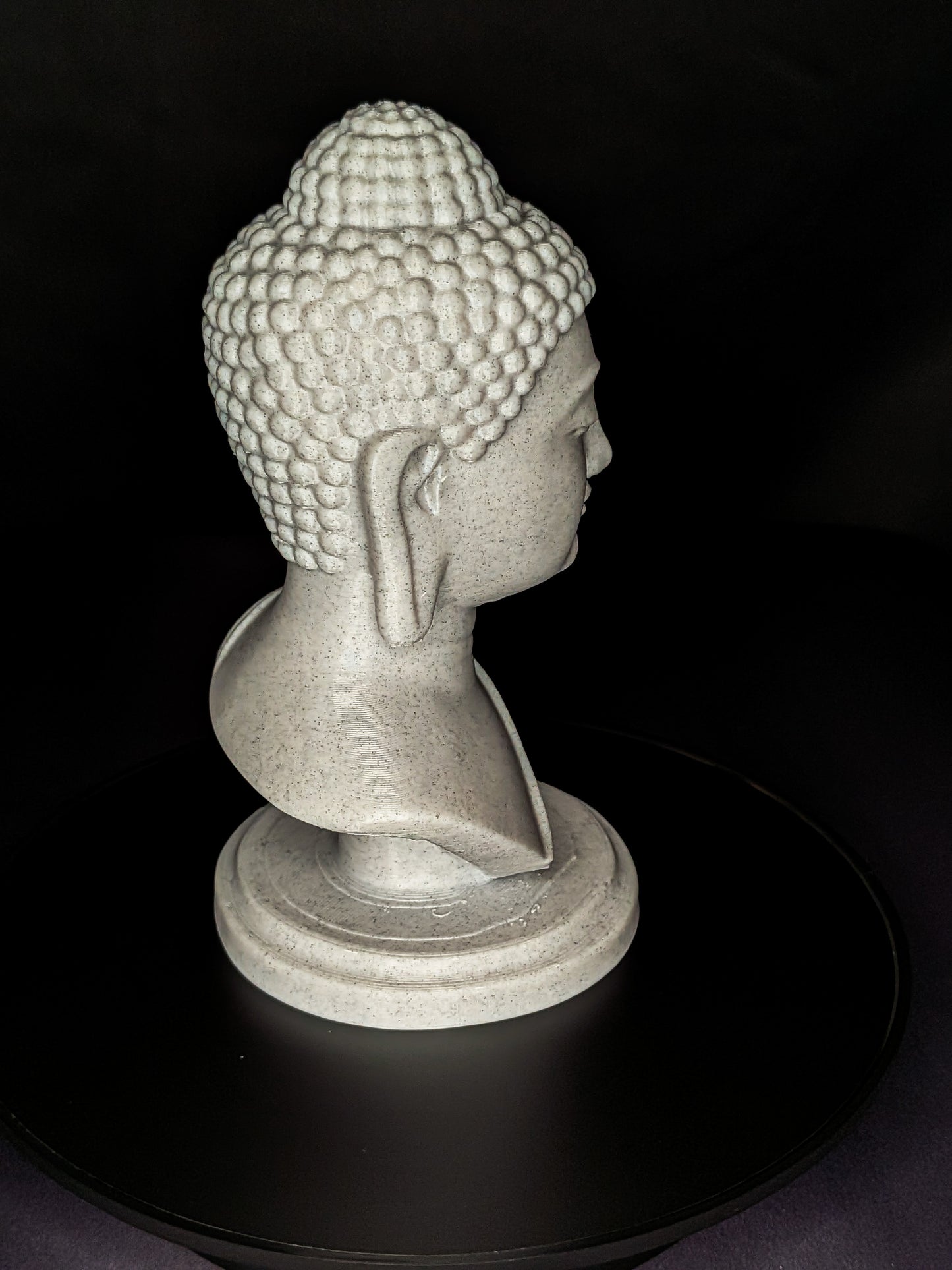 Buddha Head Statue - Marble Style Zen Meditation Sculpture