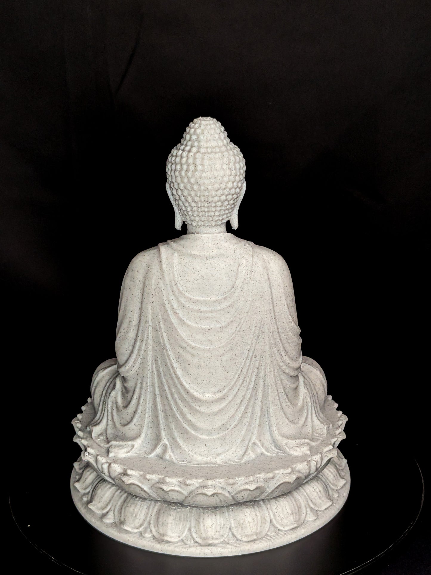 Meditating Buddha Statue - Marble Style Zen Buddha Sculpture