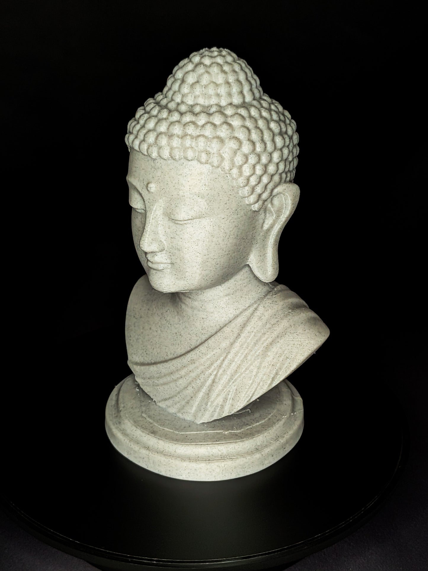 Buddha Head Statue - Marble Style Zen Meditation Sculpture