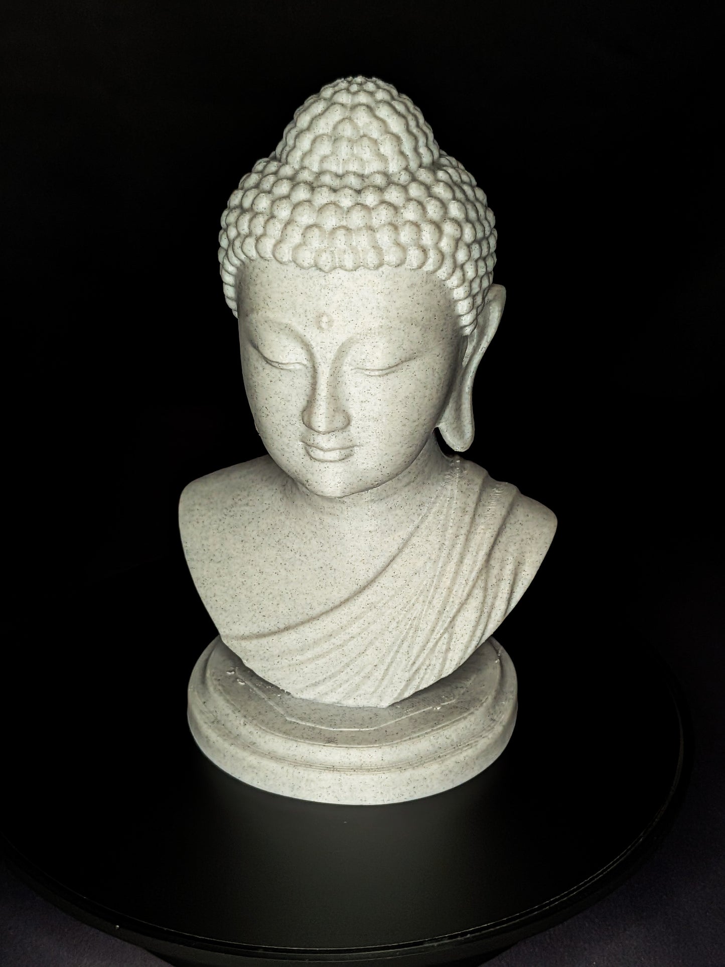 Buddha Head Statue - Marble Style Zen Meditation Sculpture