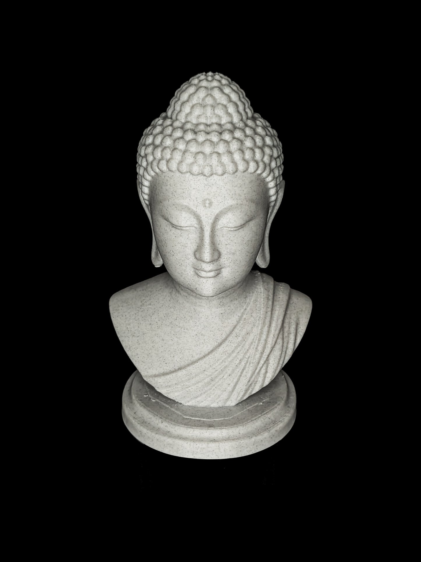 Buddha Head Statue - Marble Style Zen Meditation Sculpture