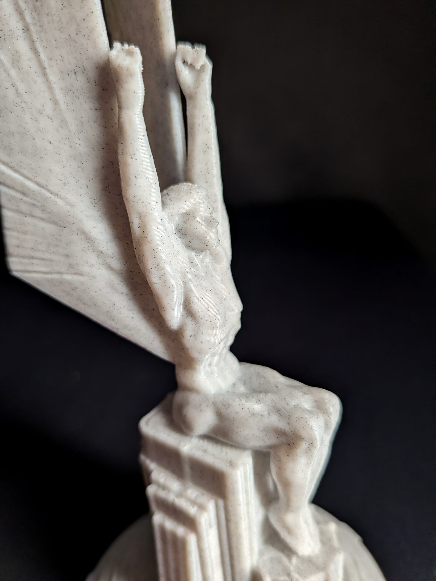 Winged Figures of the Republic - Marble Style Art Deco Statue