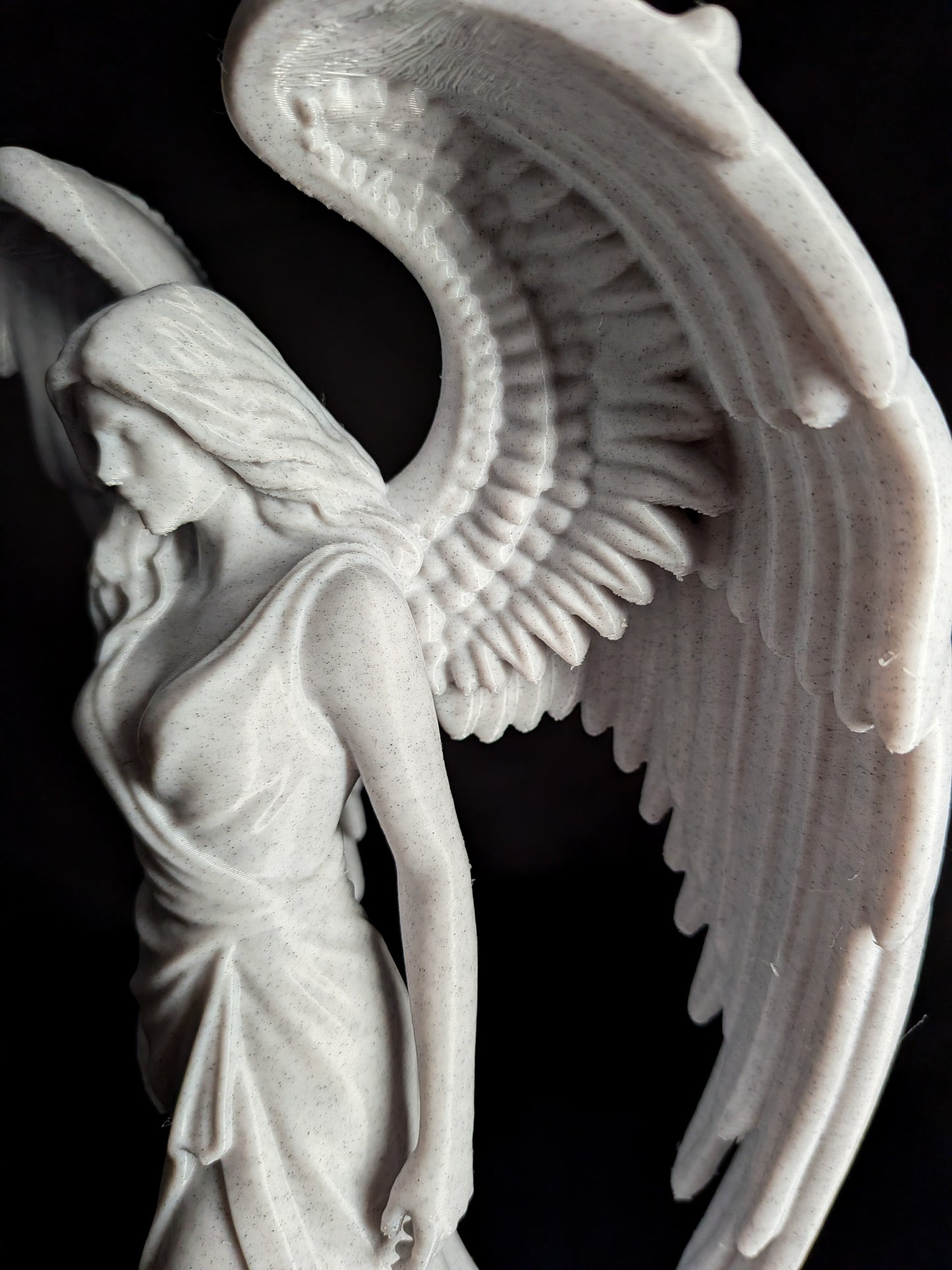 Archangel Statue - Marble Style Female Angel Sculpture