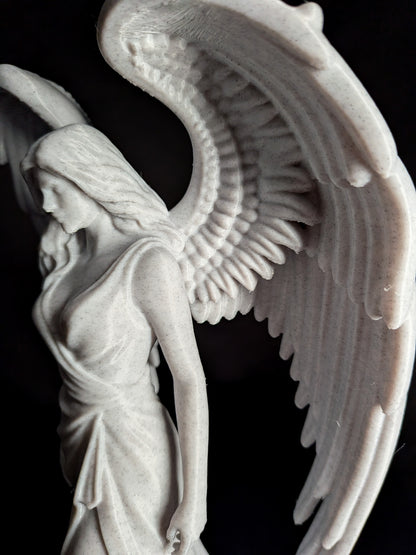 Archangel Statue - Marble Style Female Angel Sculpture