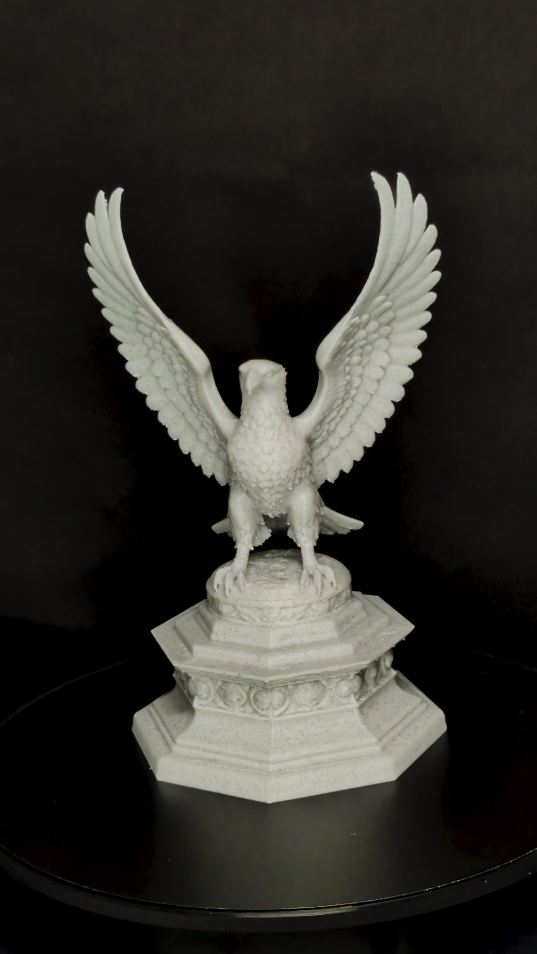 Classical Eagle Statue - Marble Style Eagle Sculpture